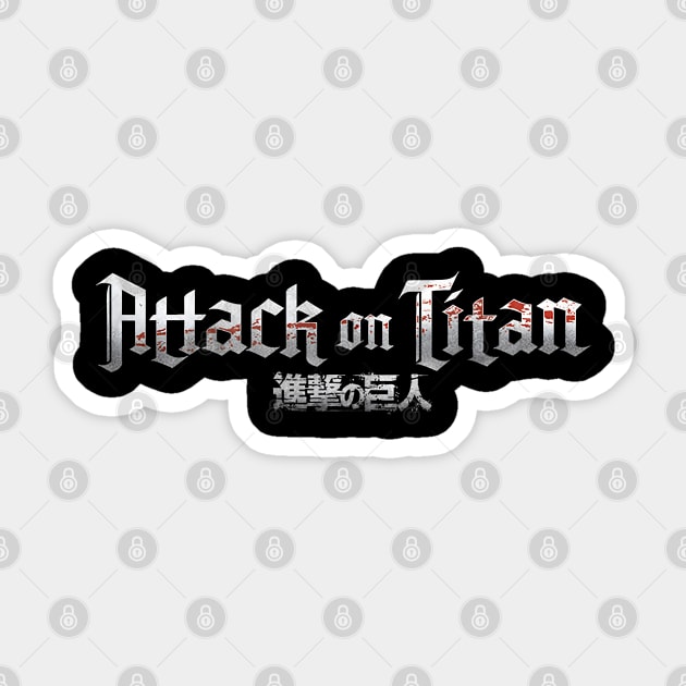Attack on Titan Official Logo Design Sticker by Otaku Vibes